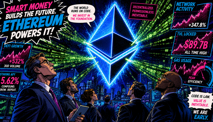 American comic book style artwork illustrating the transformation of institutional Ethereum staking yields following network upgrades.